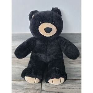 Build A Bear Black Teddy Bear Plush Stuffed Animal 2009